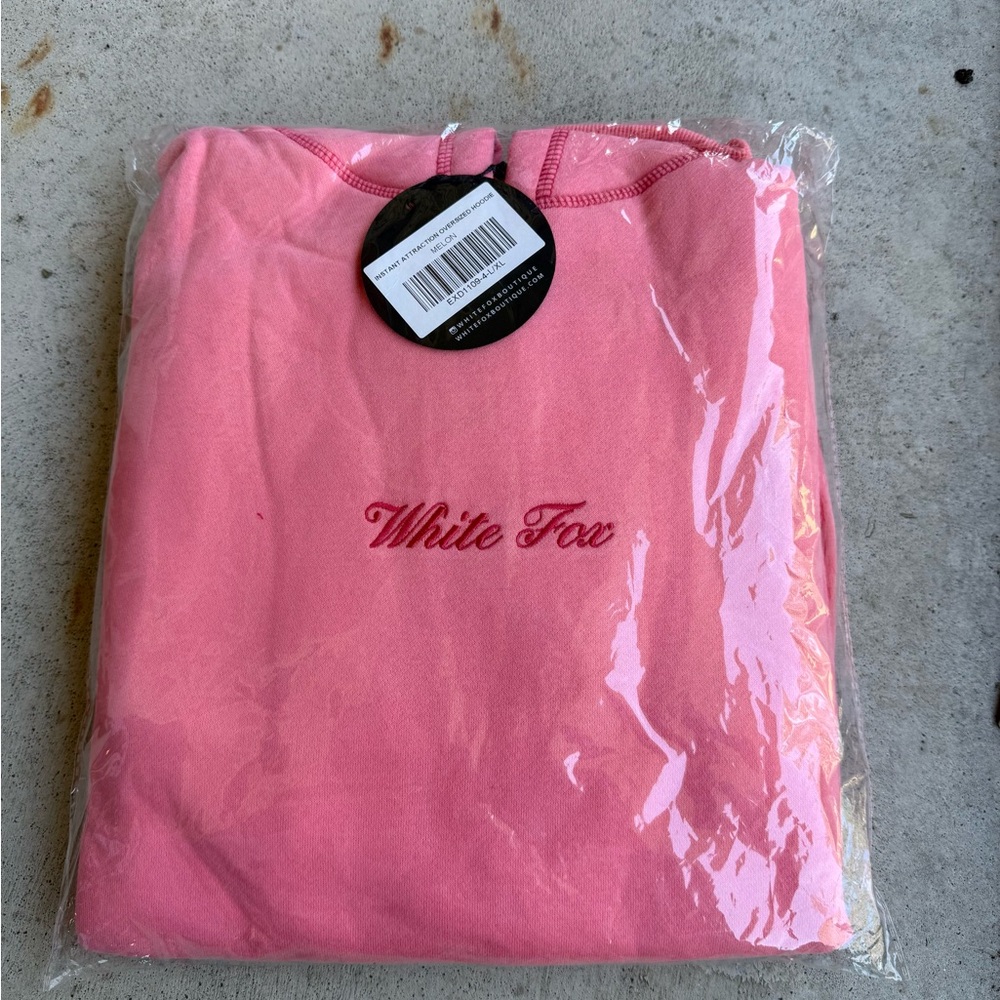 White Fox Boutique Instant Attraction Oversized Hoodie Melon - Picture 2 of 3